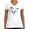 Women's Fine Jersey V-Neck Tee Thumbnail