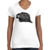 Women's Fine Jersey V-Neck Tee Thumbnail