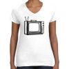 Women's Fine Jersey V-Neck Tee Thumbnail