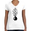 Women's Fine Jersey V-Neck Tee Thumbnail