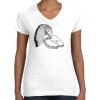 Women's Fine Jersey V-Neck Tee Thumbnail