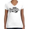 Women's Fine Jersey V-Neck Tee Thumbnail